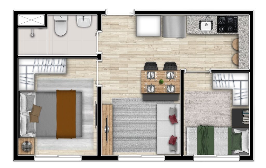 Apartamento, 1 quarto, 32 m² - Foto 11