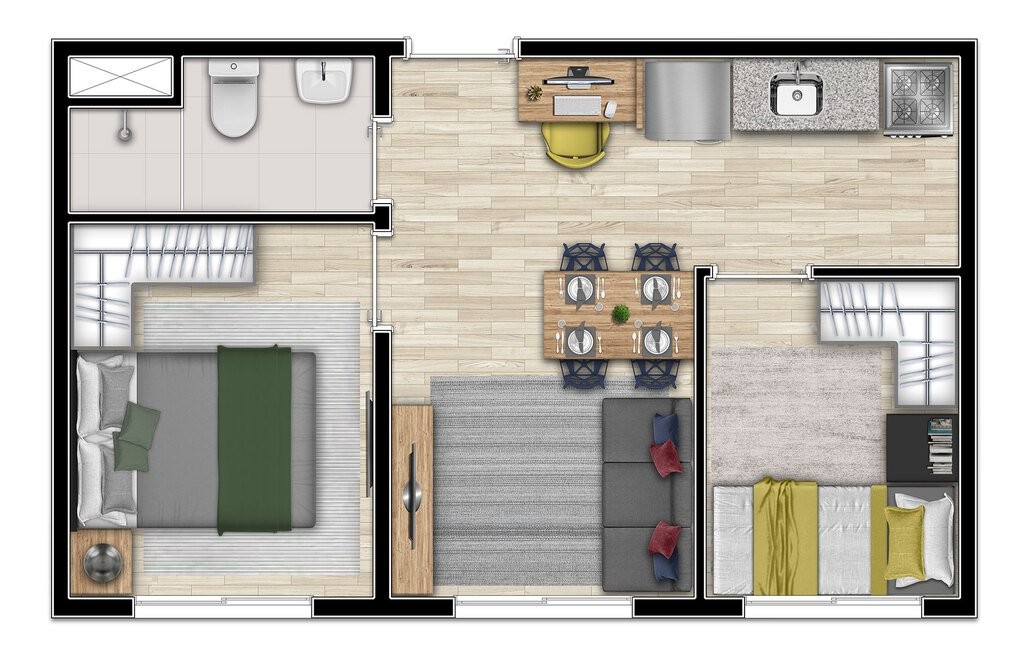 Apartamento, 1 quarto, 32 m² - Foto 12