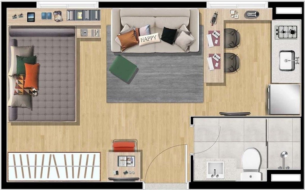 Apartamento à venda com 1 quarto, 24m² - Foto 11