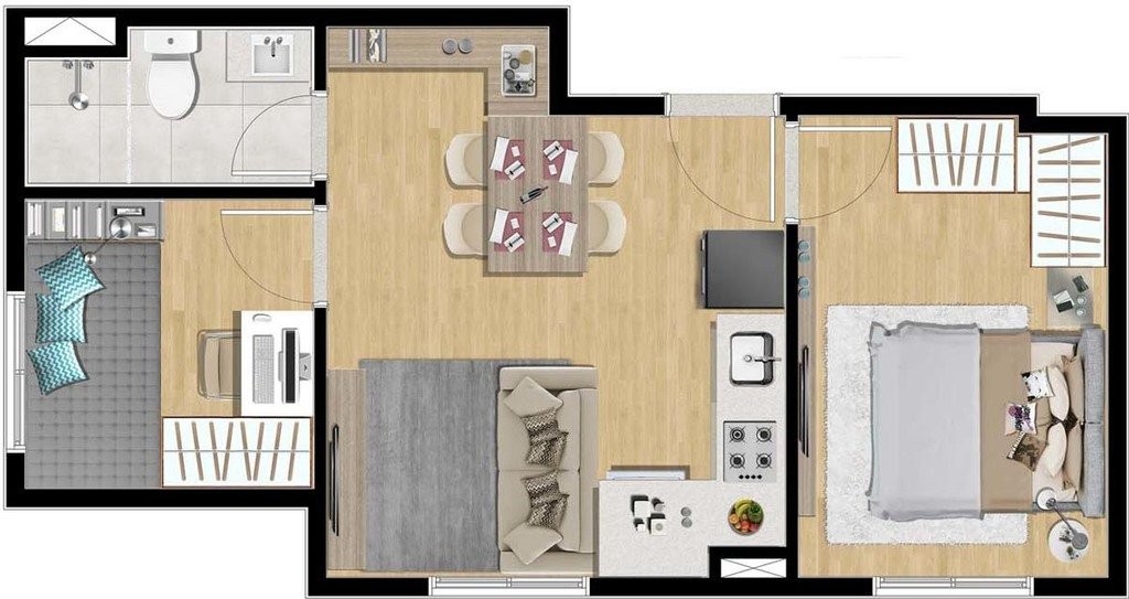 Apartamento à venda com 1 quarto, 24m² - Foto 12