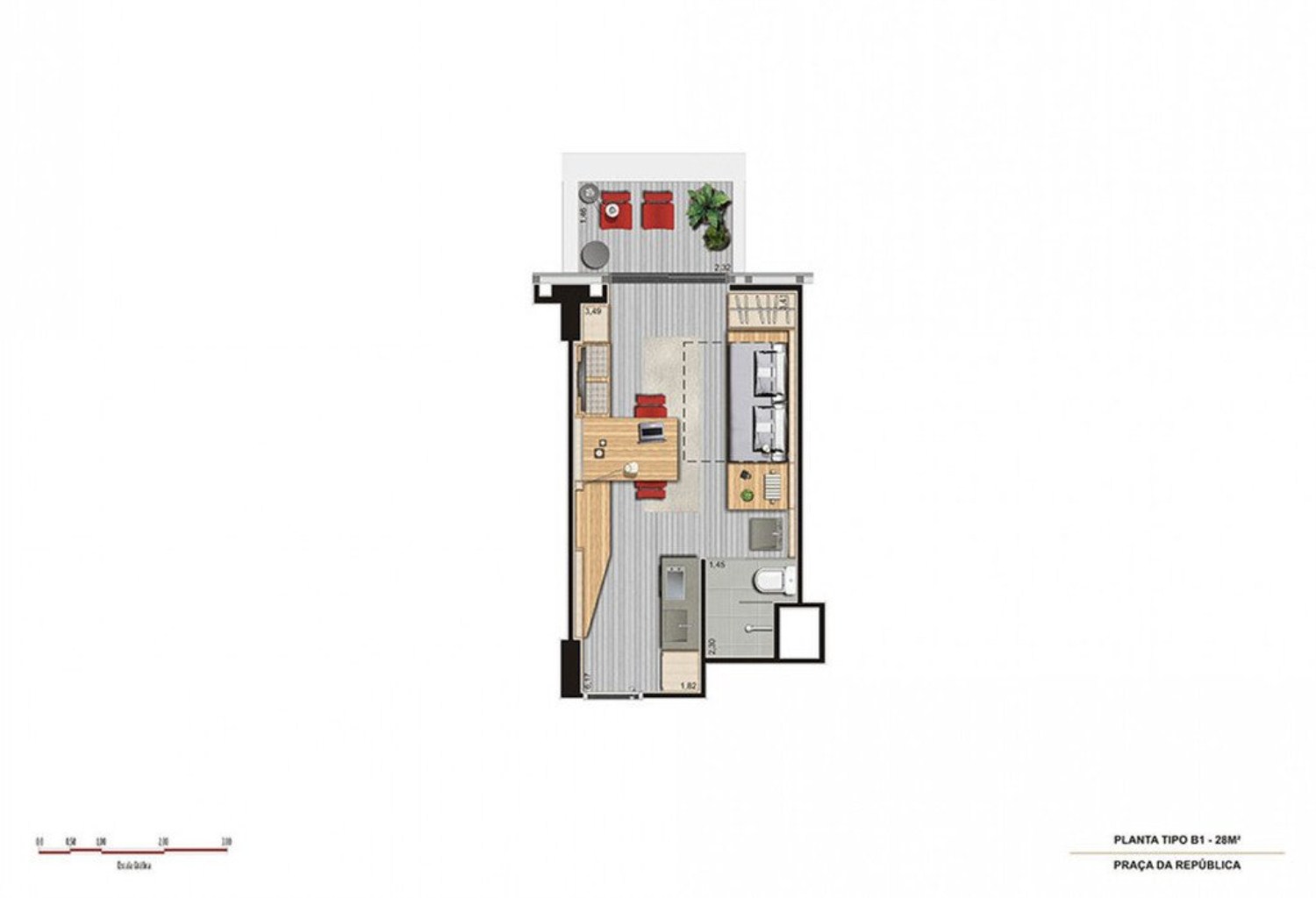 Apartamento, 1 quarto, 39 m² - Foto 11