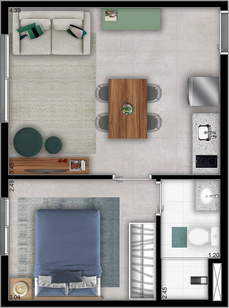 Apartamento, 2 quartos, 34 m² - Foto 21