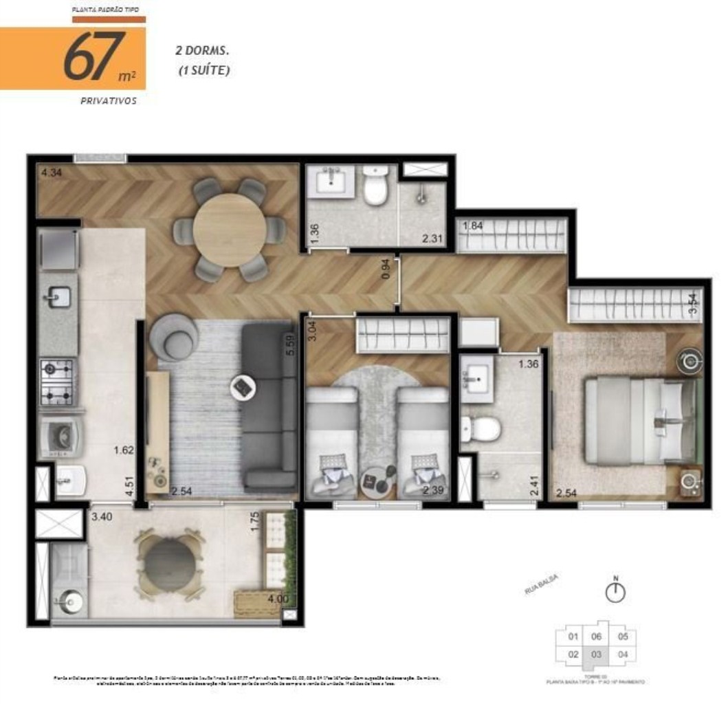 Apartamento, 2 quartos, 67 m² - Foto 25