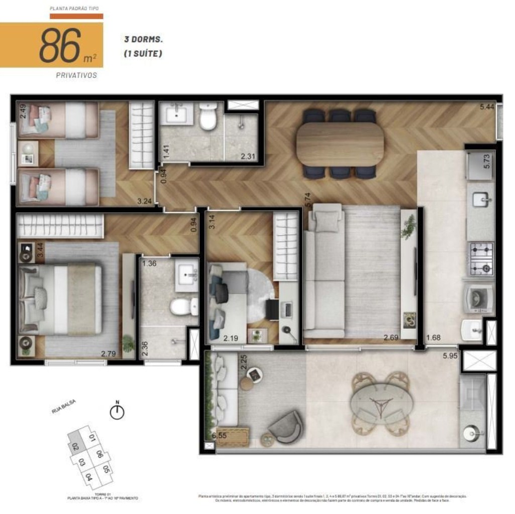 Apartamento, 2 quartos, 67 m² - Foto 26