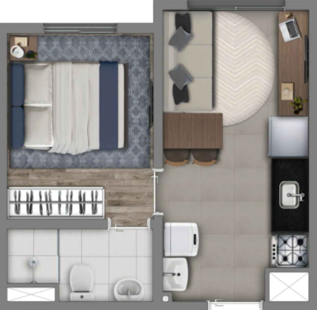 Apartamento, 1 quarto, 24 m² - Foto 14