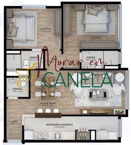 Apartamento, 2 quartos, 75 m² - Foto 4