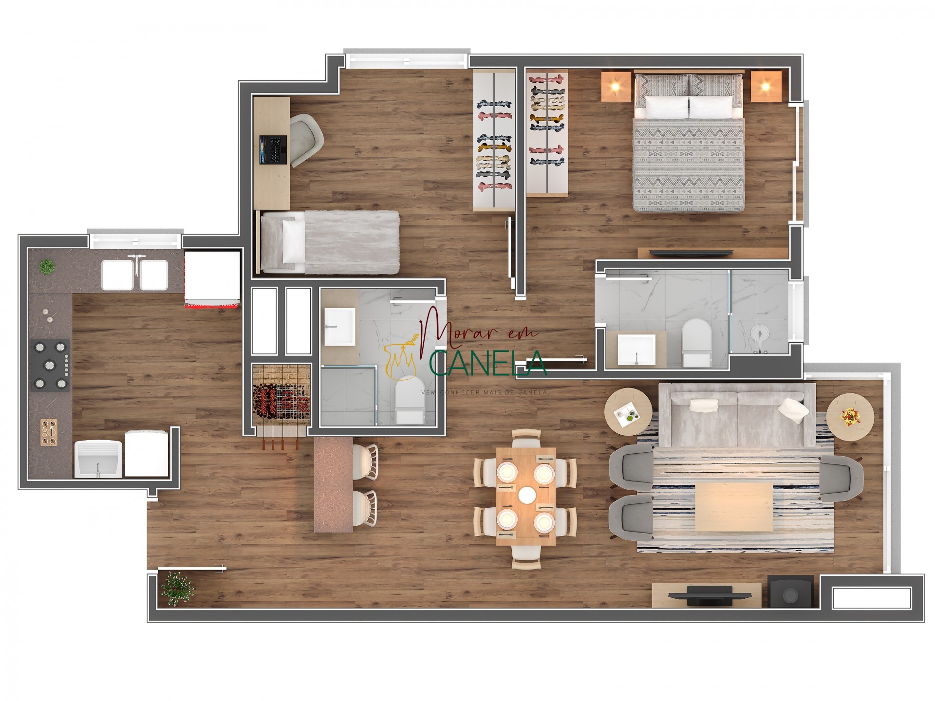 Apartamento, 2 quartos, 70 m² - Foto 3