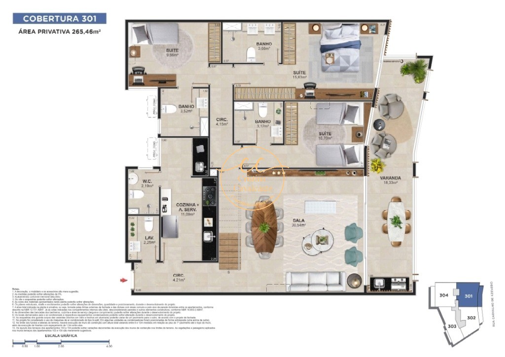 Cobertura, 4 quartos, 265 m² - Foto 24