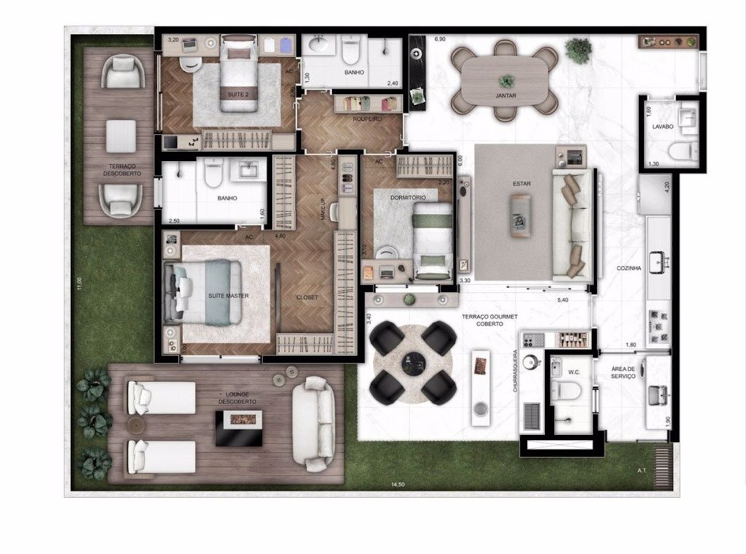 Apartamento, 3 quartos, 118 m² - Foto 3
