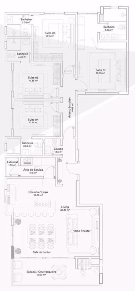 Apartamento, 3 quartos, 125 m² - Foto 6