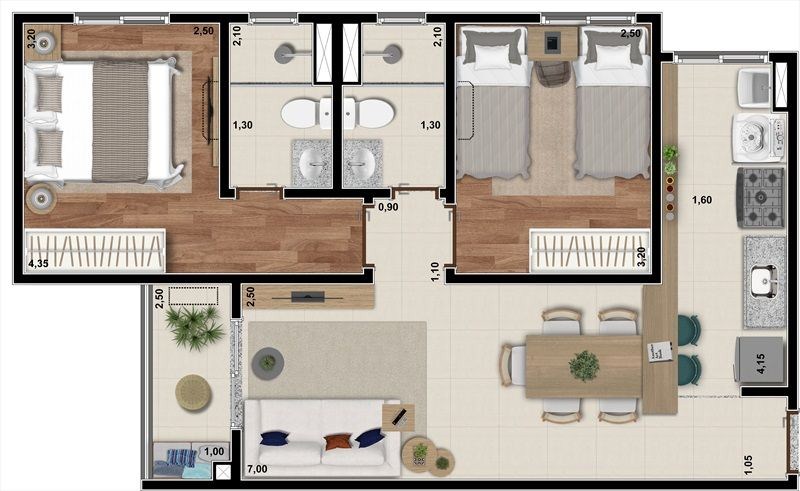 Apartamento, 2 quartos, 49 m² - Foto 19