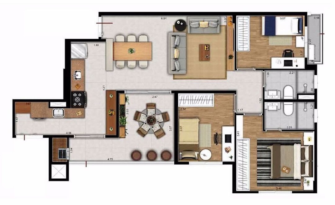 Apartamento, 3 quartos, 178 m² - Foto 9