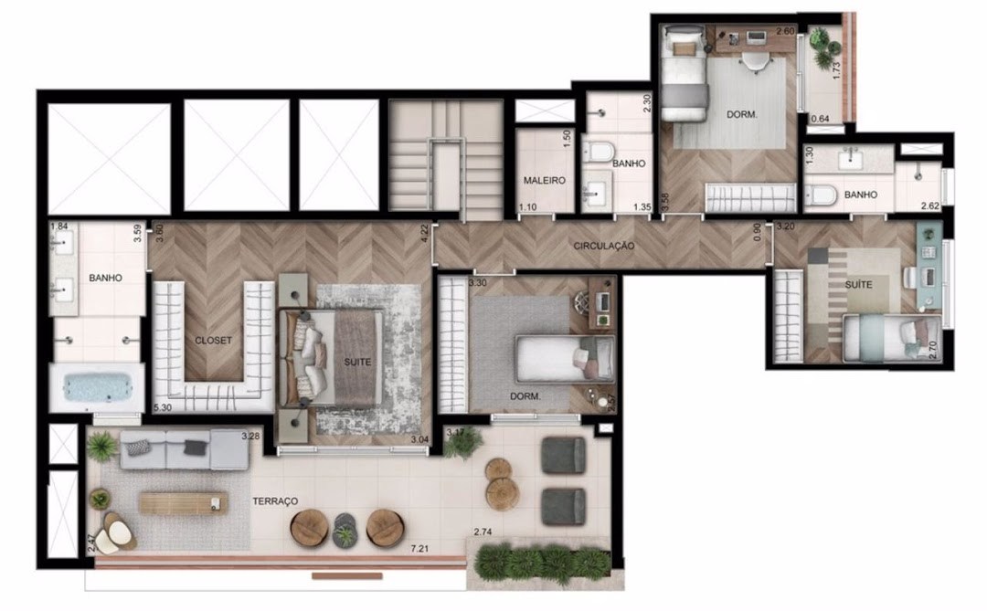 Apartamento, 4 quartos, 161 m² - Foto 5