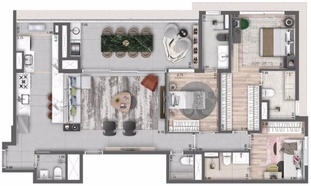 Apartamento, 3 quartos, 139 m² - Foto 13