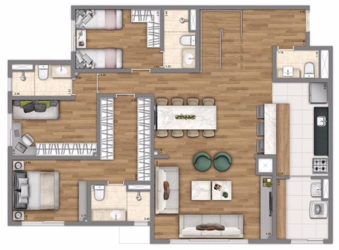 Apartamento, 3 quartos, 96 m² - Foto 6