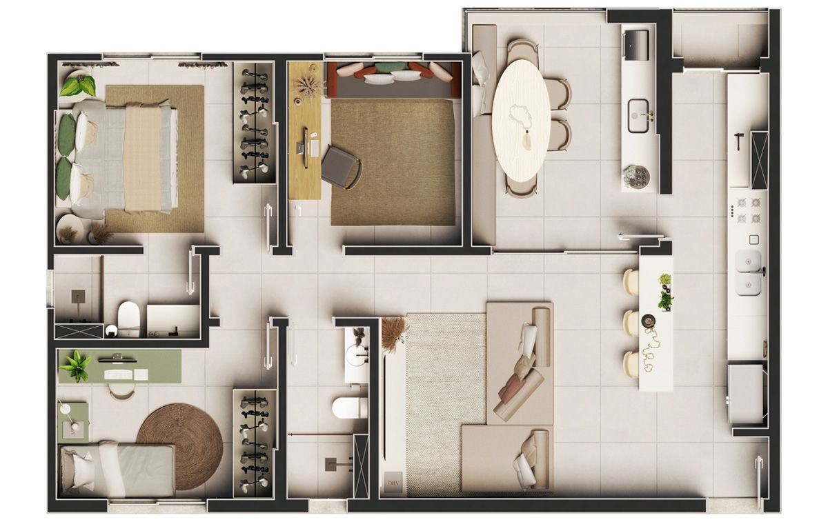 Apartamento, 3 quartos, 92 m² - Foto 13