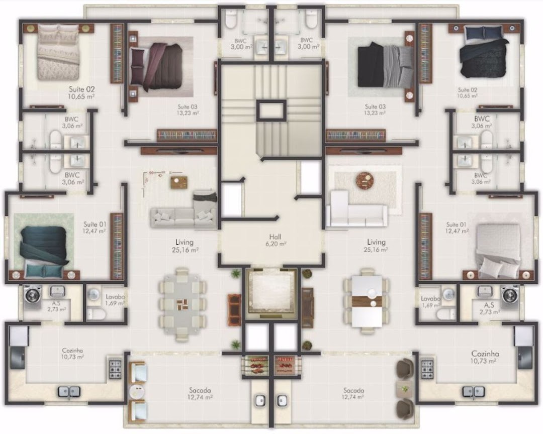Apartamento, 3 quartos, 114 m² - Foto 2