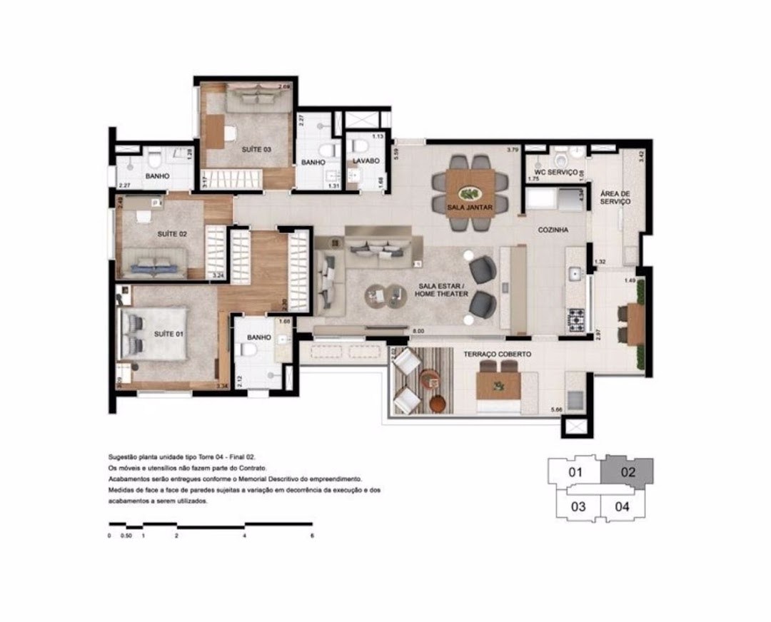 Apartamento, 3 quartos, 184 m² - Foto 38