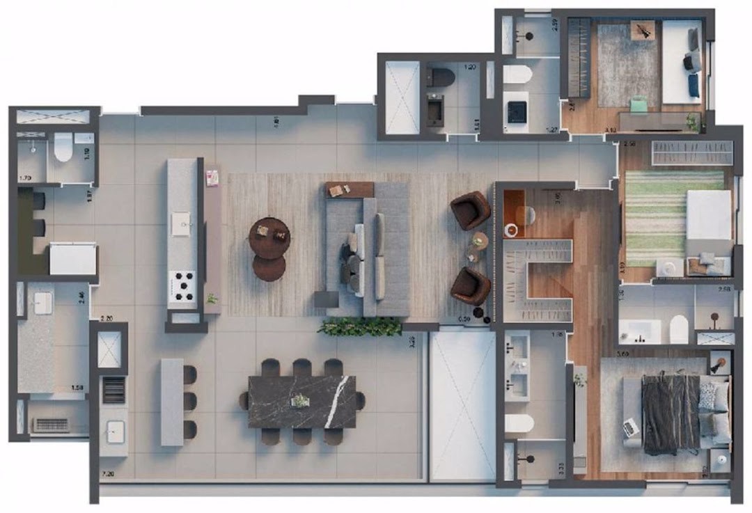 Apartamento, 4 quartos, 147 m² - Foto 2