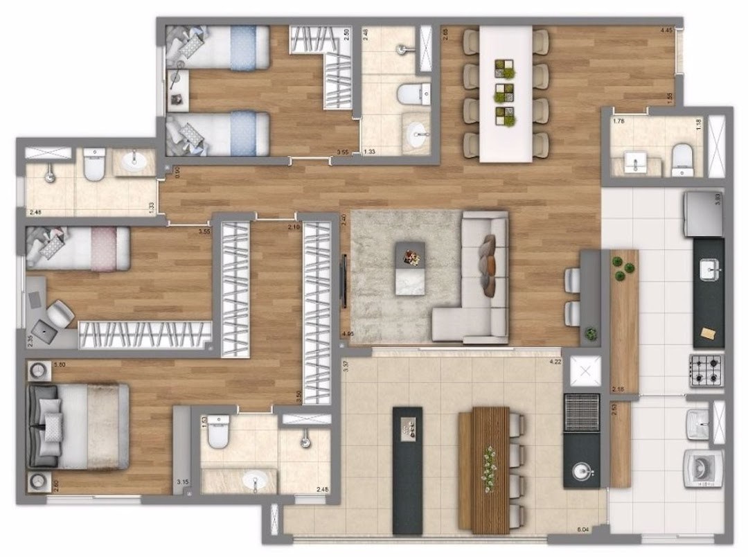 Apartamento, 3 quartos, 96 m² - Foto 22