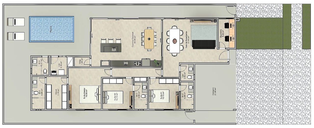 Casa, 3 quartos - Foto 2