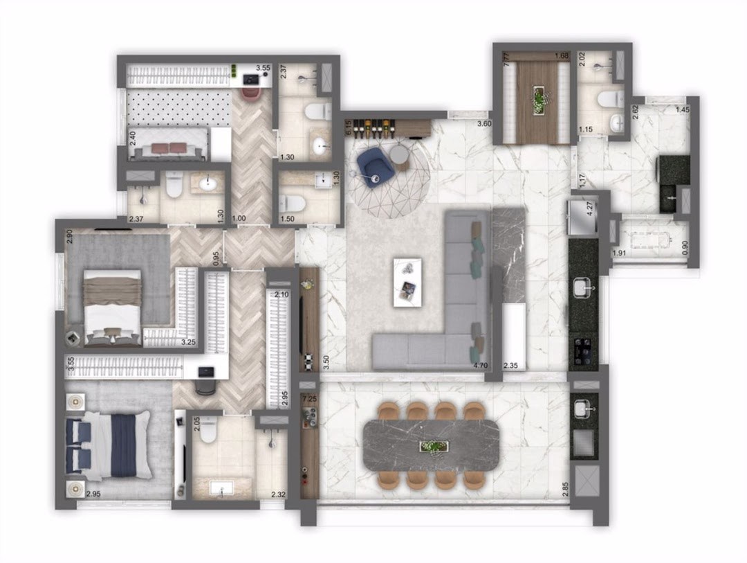 Apartamento, 3 quartos, 184 m² - Foto 13