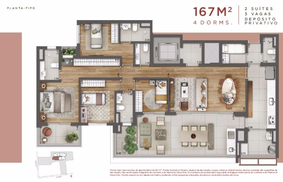 Apartamento, 4 quartos, 167 m² - Foto 7