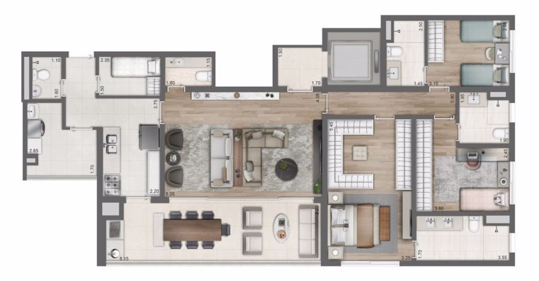 Apartamento, 3 quartos, 146 m² - Foto 4