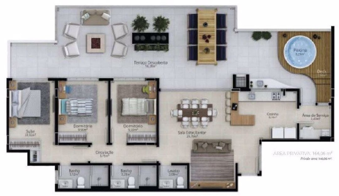 Apartamento, 3 quartos, 113 m² - Foto 9