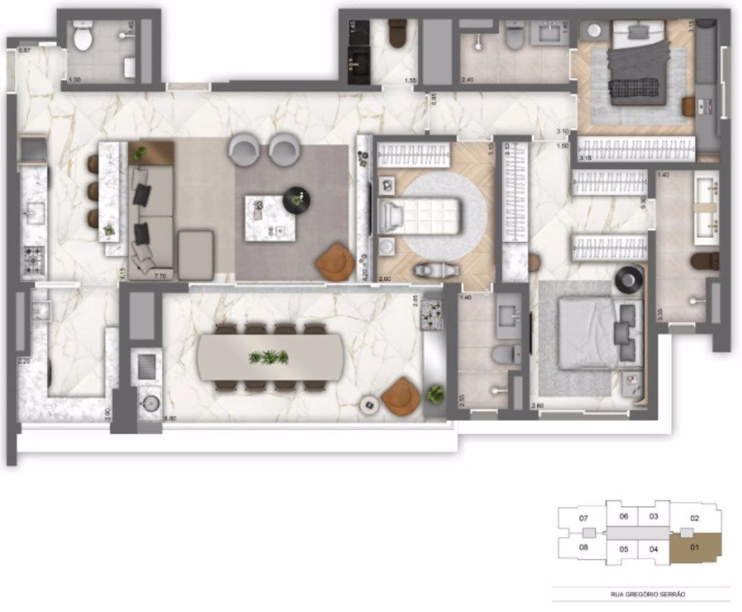 Apartamento, 3 quartos, 131 m² - Foto 6