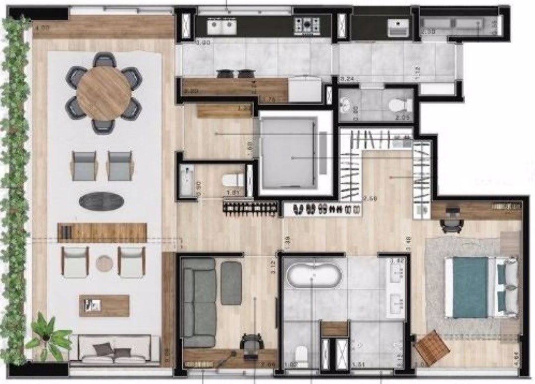 Apartamento, 3 quartos, 196 m² - Foto 14
