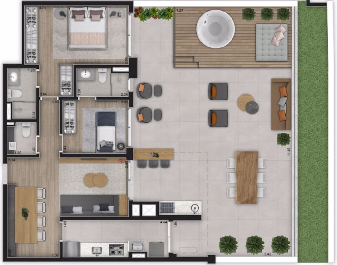 Apartamento, 3 quartos, 128 m² - Foto 24