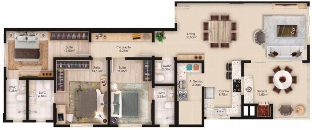Apartamento, 3 quartos, 133 m² - Foto 19