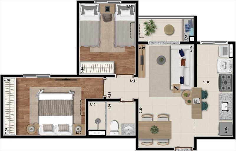 Apartamento, 2 quartos, 49 m² - Foto 18