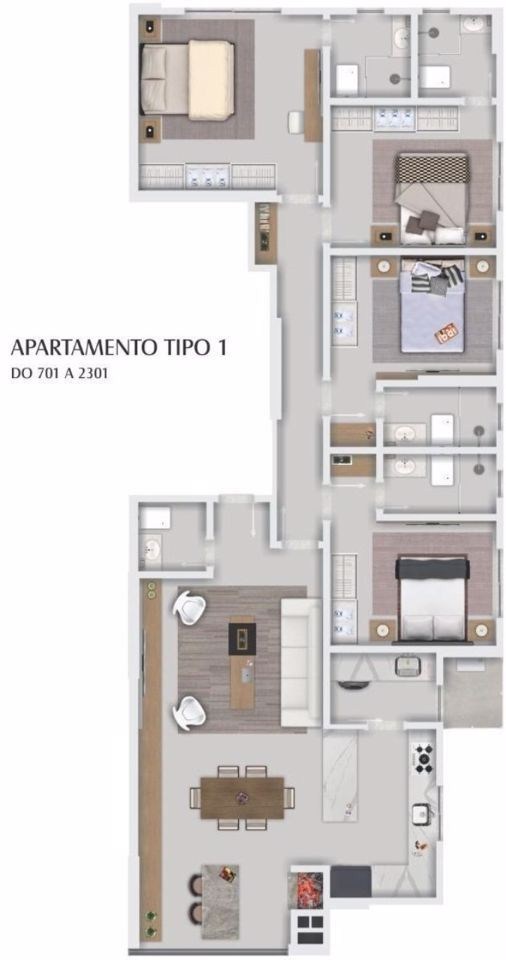 Apartamento, 5 quartos, 271 m² - Foto 2