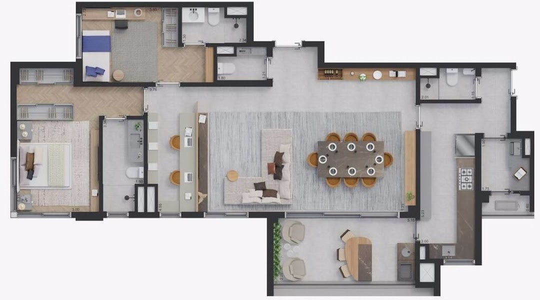 Apartamento, 3 quartos, 139 m² - Foto 12