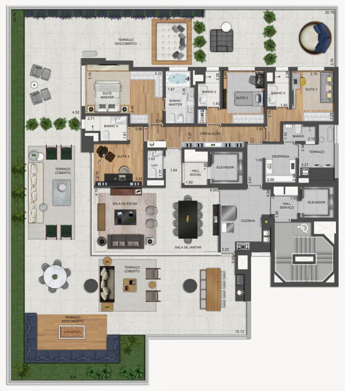 Apartamento, 4 quartos, 248 m² - Foto 19