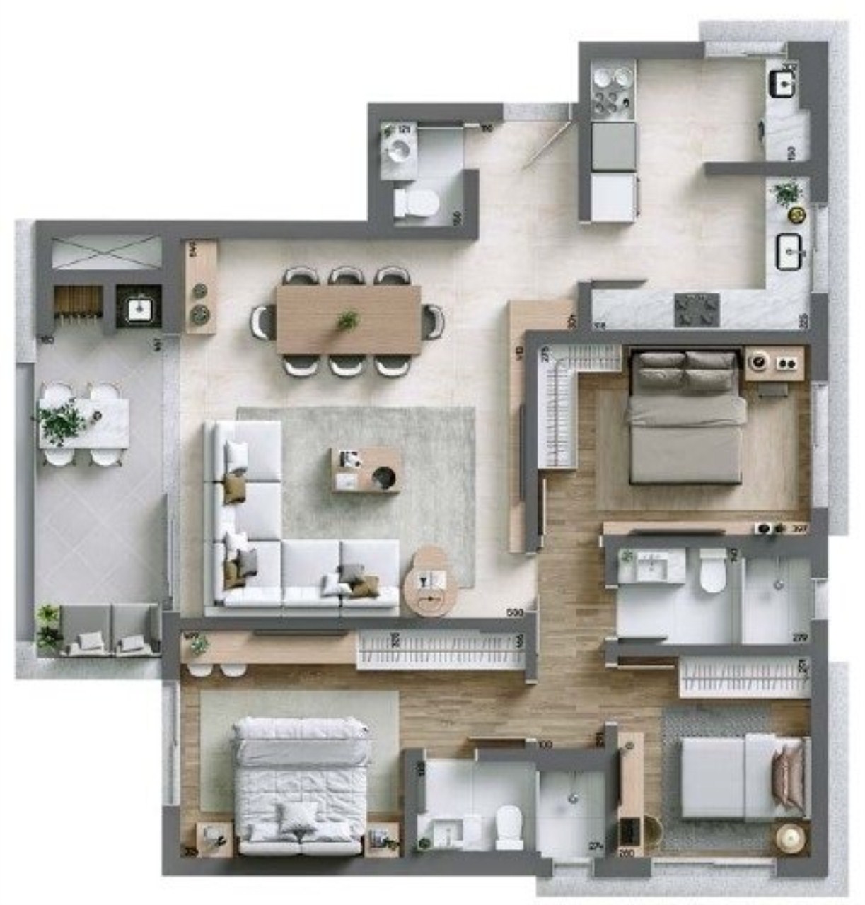 Cobertura, 3 quartos, 189 m² - Foto 19