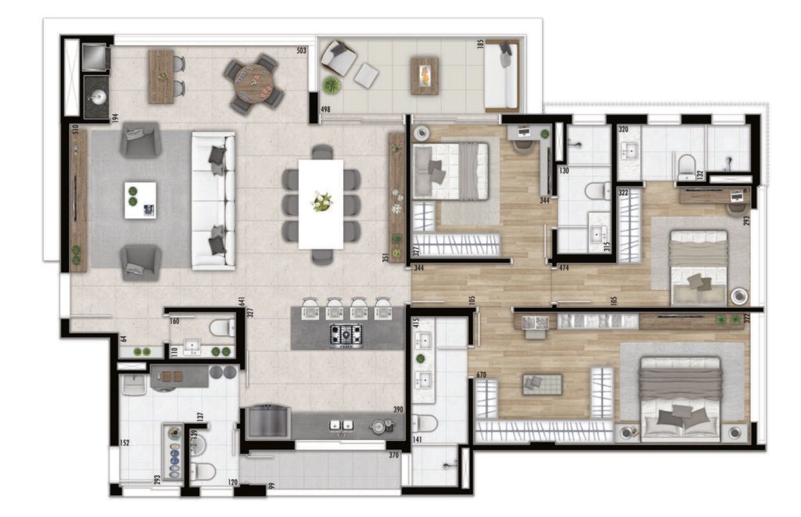 Apartamento, 3 quartos, 198 m² - Foto 22