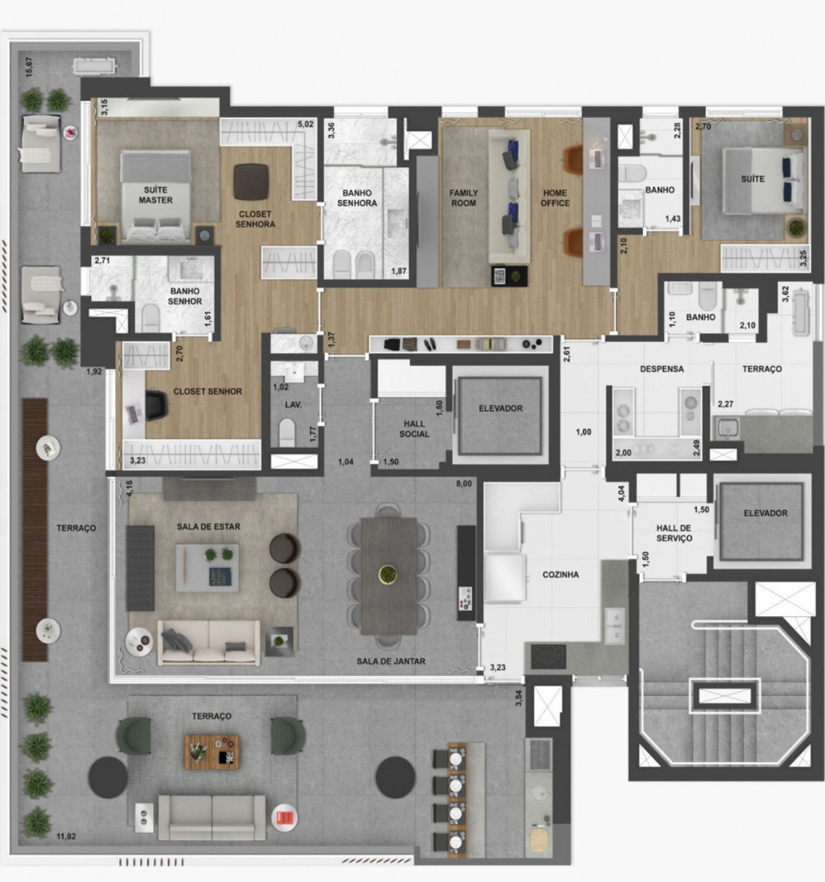 Apartamento, 4 quartos, 248 m² - Foto 15