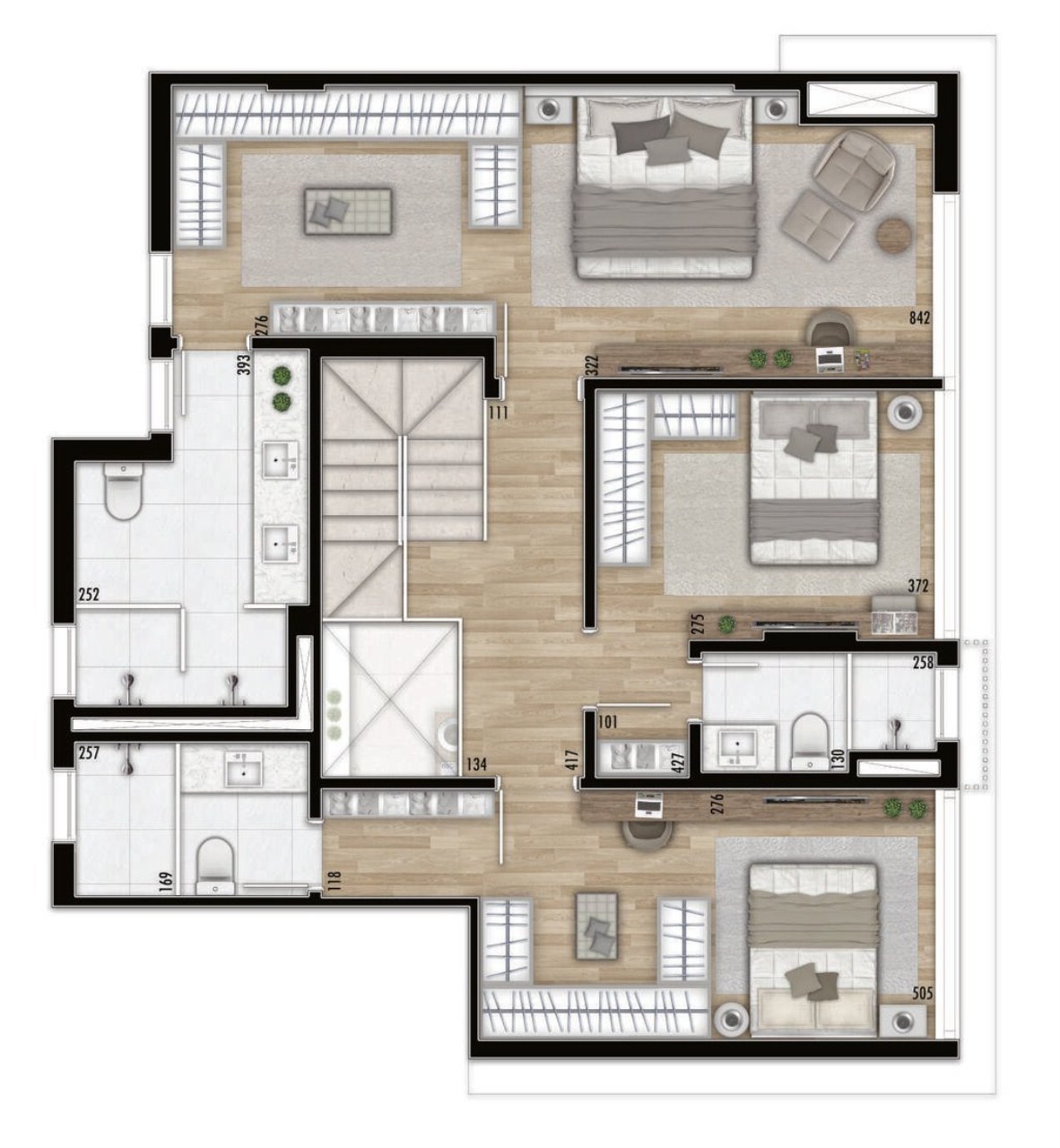 Apartamento, 3 quartos, 198 m² - Foto 25