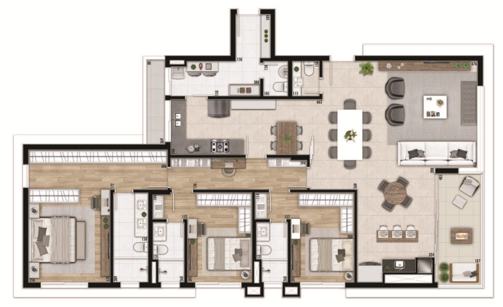 Apartamento, 3 quartos, 150 m² - Foto 23