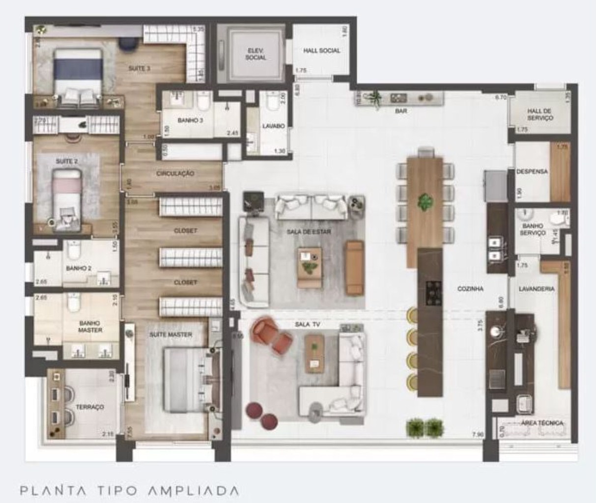Apartamento, 3 quartos, 209 m² - Foto 16