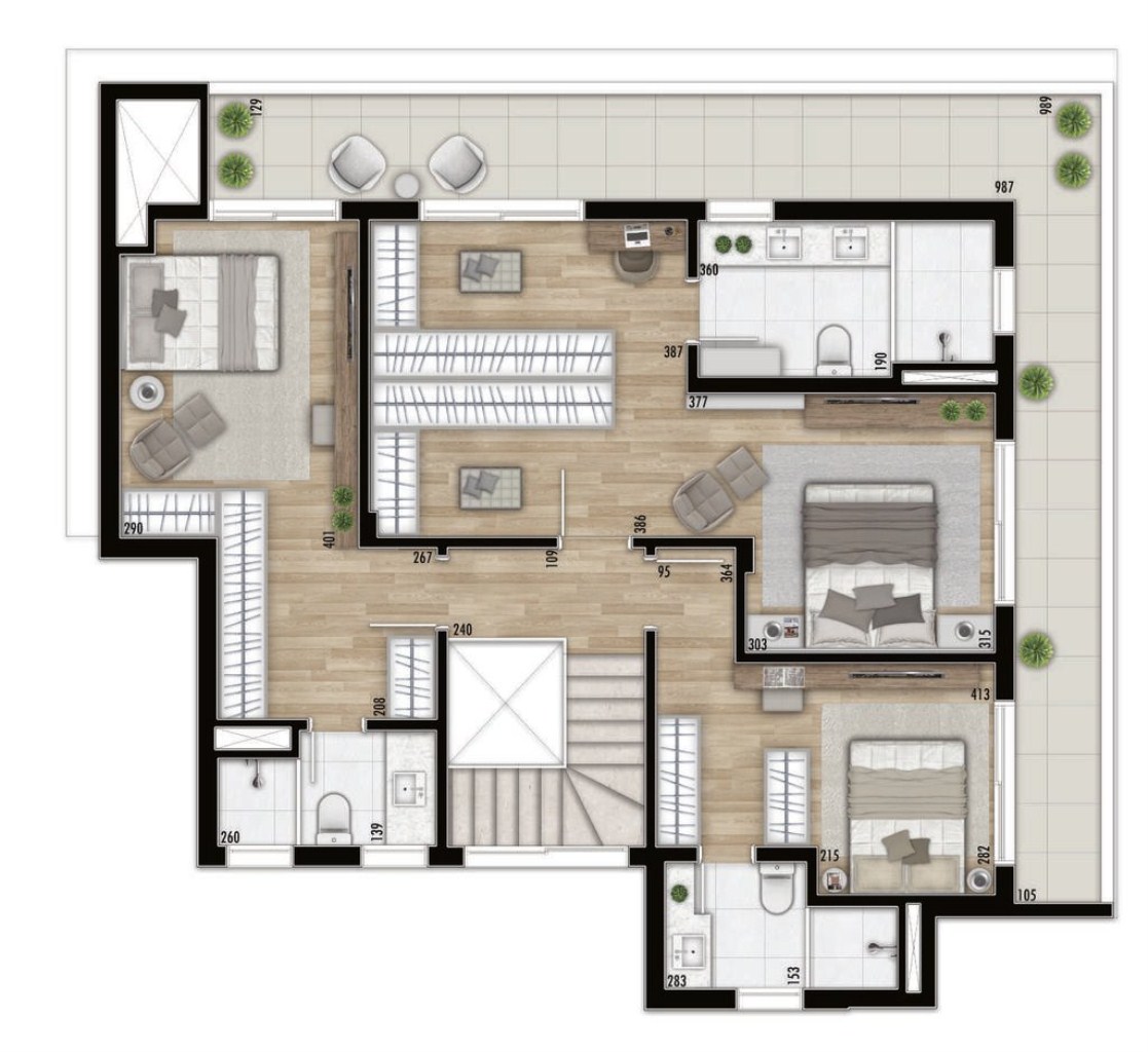 Apartamento, 3 quartos, 198 m² - Foto 27