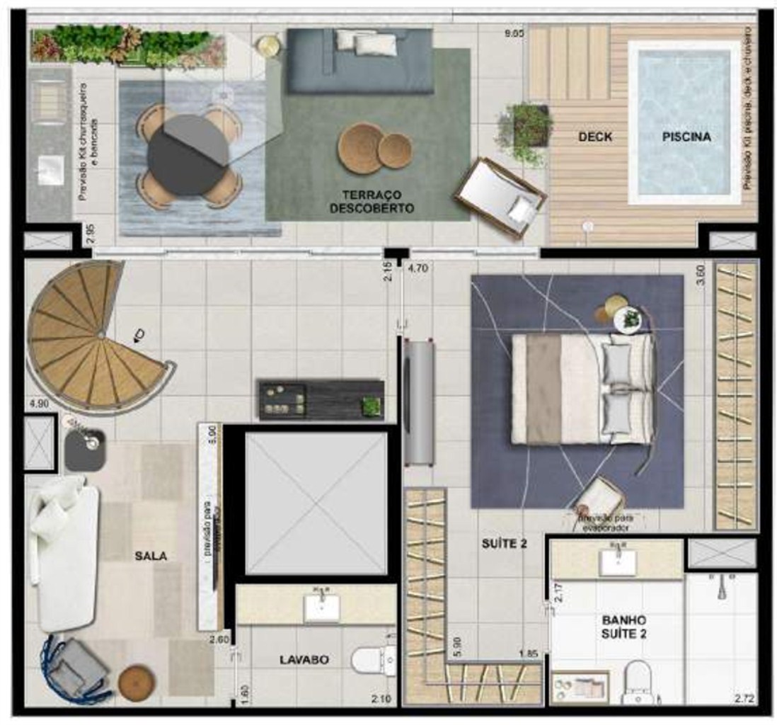 Cobertura à venda com 2 quartos, 150m² - Foto 37