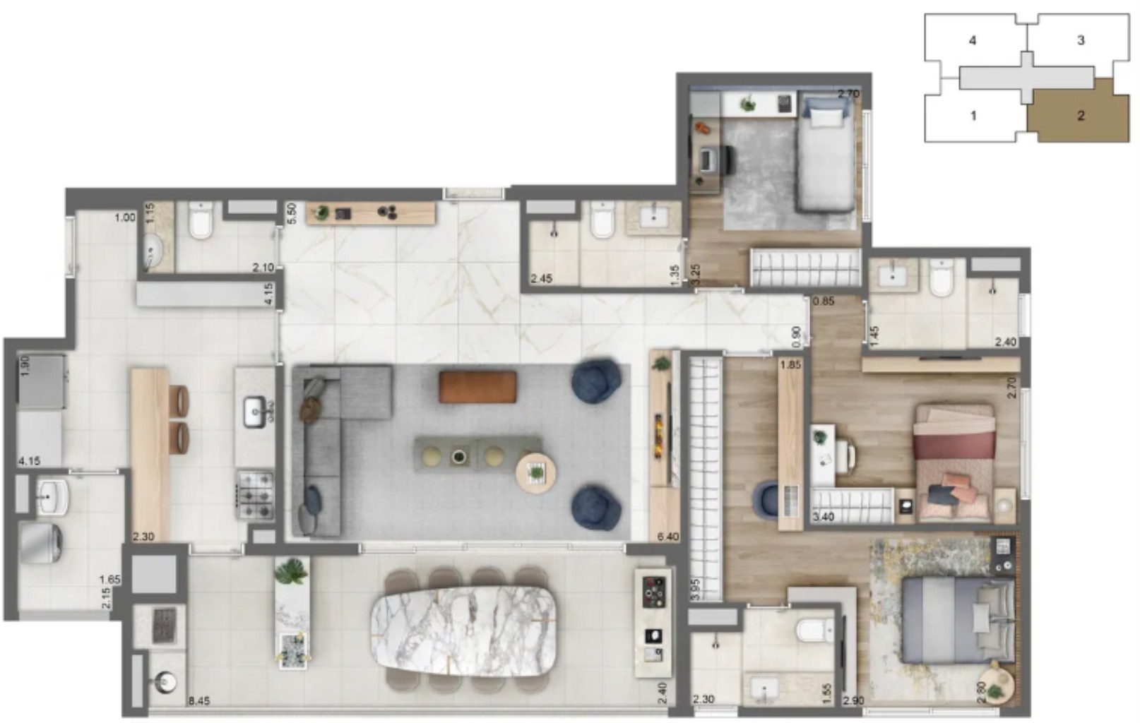 Apartamento, 4 quartos, 136 m² - Foto 30
