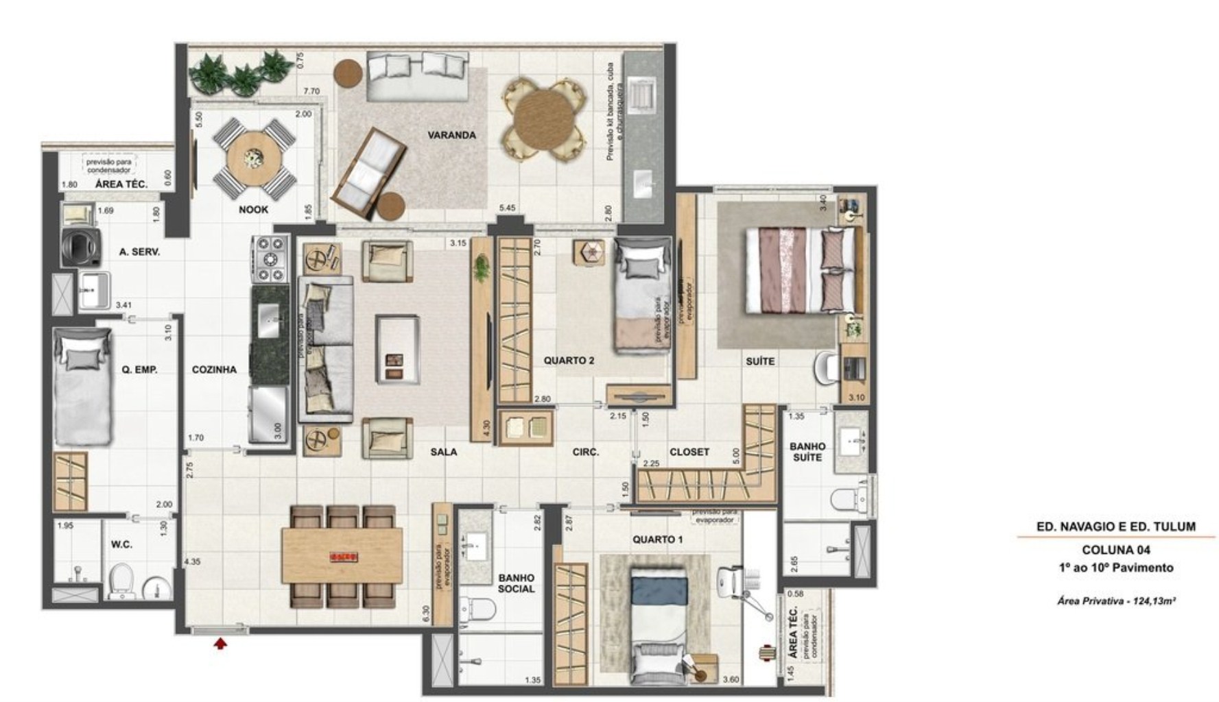 Apartamento, 4 quartos, 187 m² - Foto 52