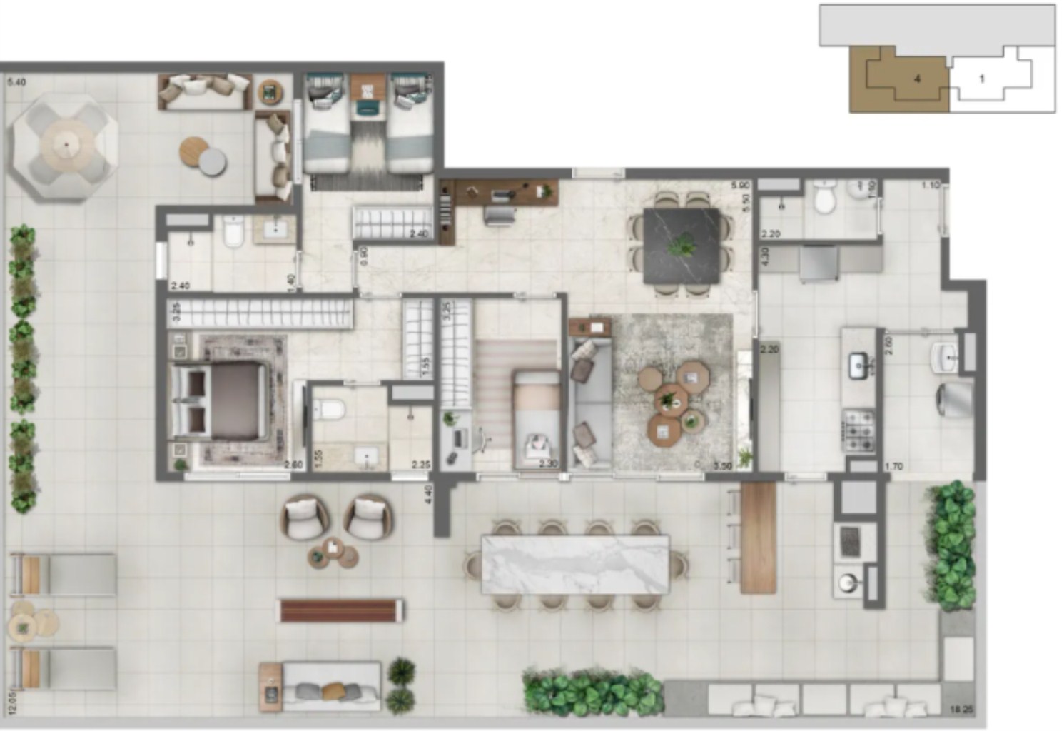 Apartamento, 4 quartos, 136 m² - Foto 28