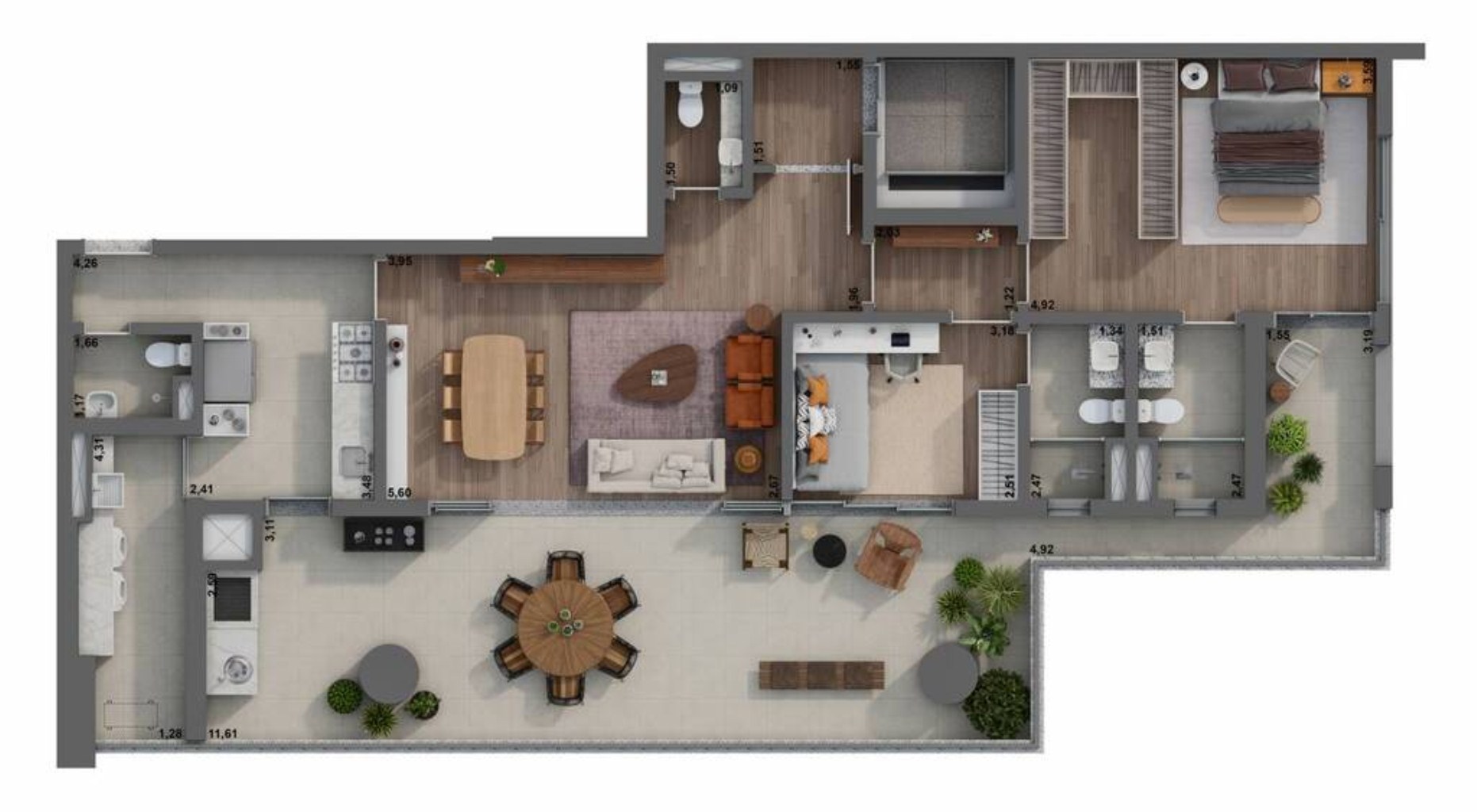 Apartamento, 2 quartos, 151 m² - Foto 19