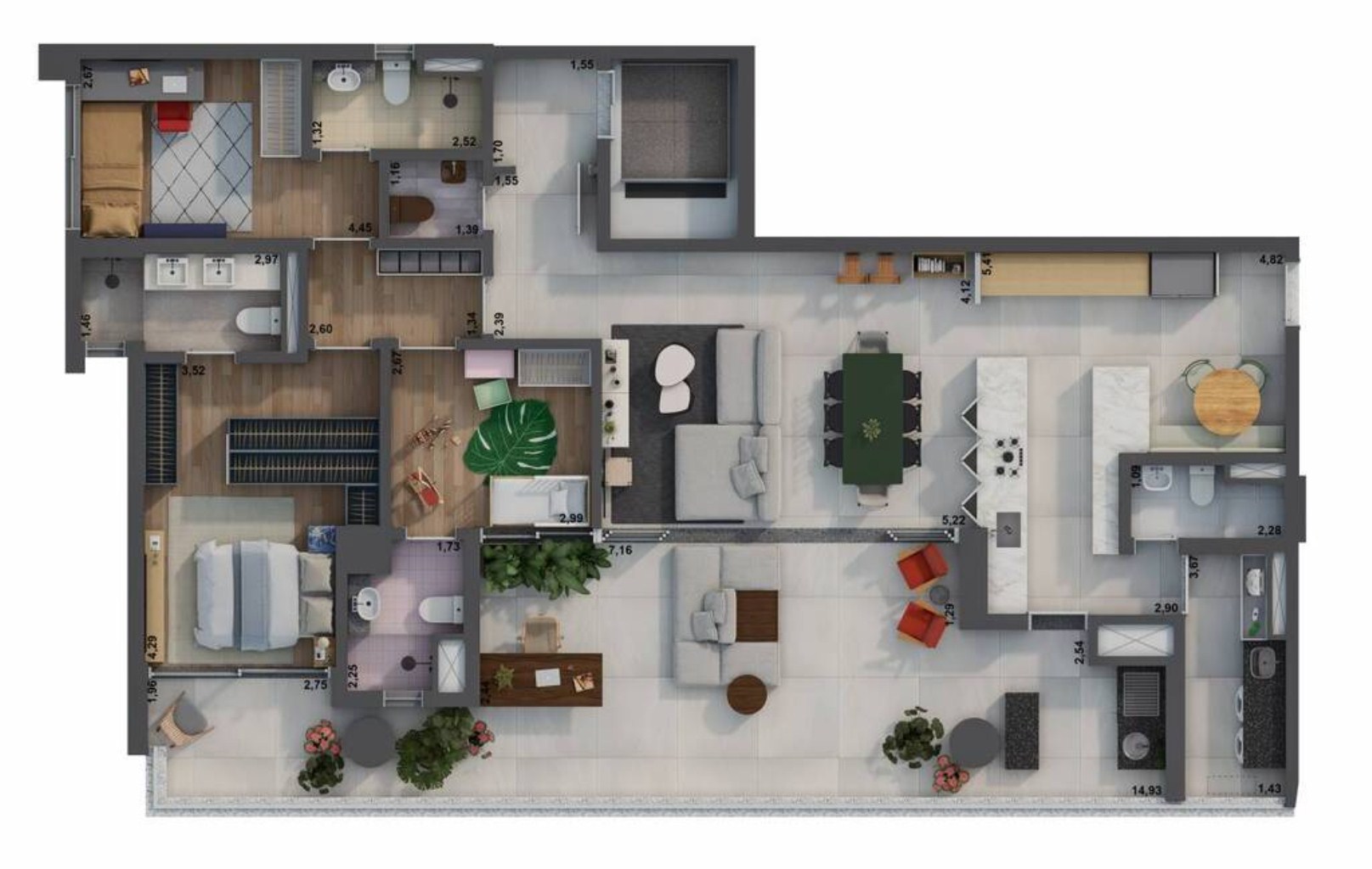 Apartamento, 2 quartos, 151 m² - Foto 21